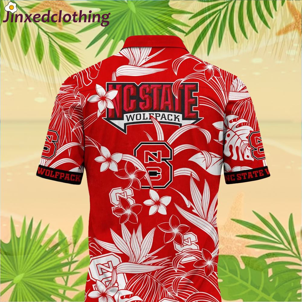 Nc State Wolfpack Ncaa Flower Full Printed Hawaiian Shirt 